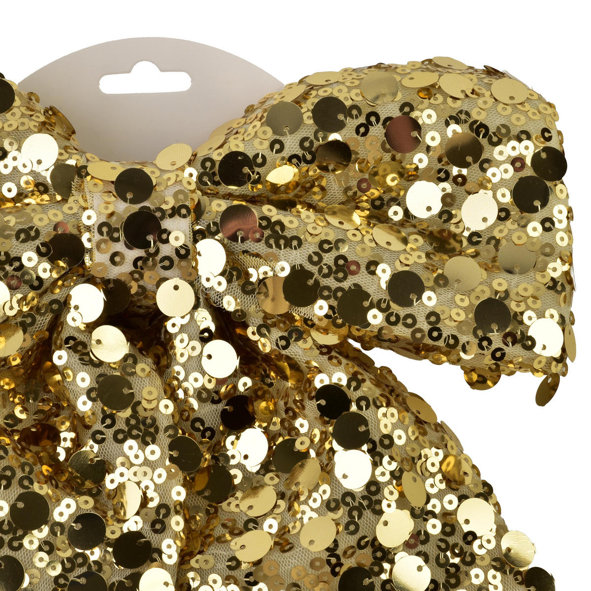 DEKOSCHLEIFE Santa Lila Gold - Goldfarben, Textil (21/24/21cm) - Mondex