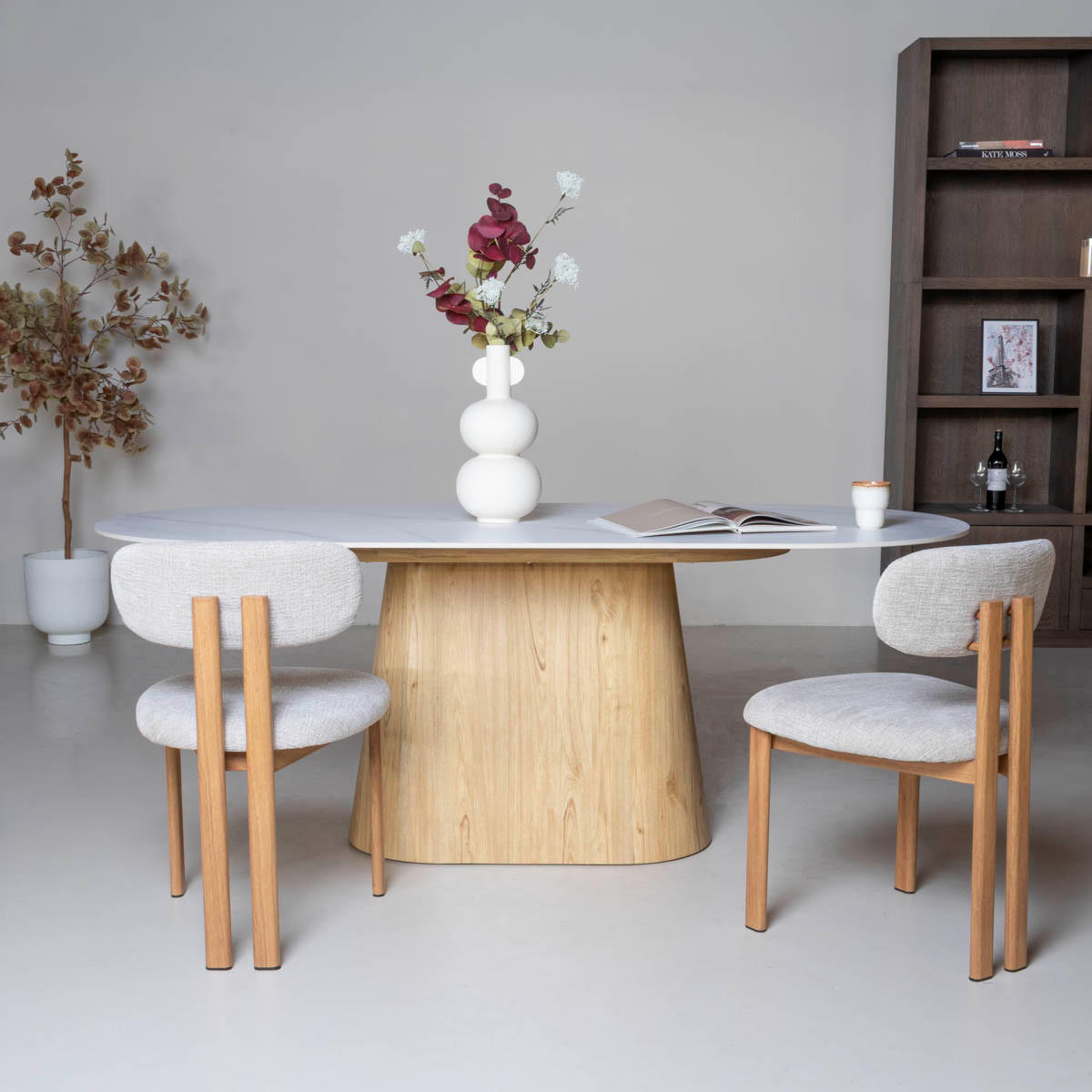 ESSTISCH aus Keramik 200x90x75cm, natur - Braun, Holz (200/90/75cm) - Giga Meubel