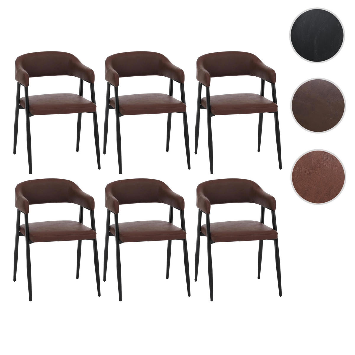 JEDÁLENSKÁ stolička Červenohnedá - červenohnedá/hrdzavá, plast (51/77/52cm) - MCW