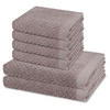 FROTTIERSET Harmony 6-teilig - Grau, Textil (50/100cm) - Ross