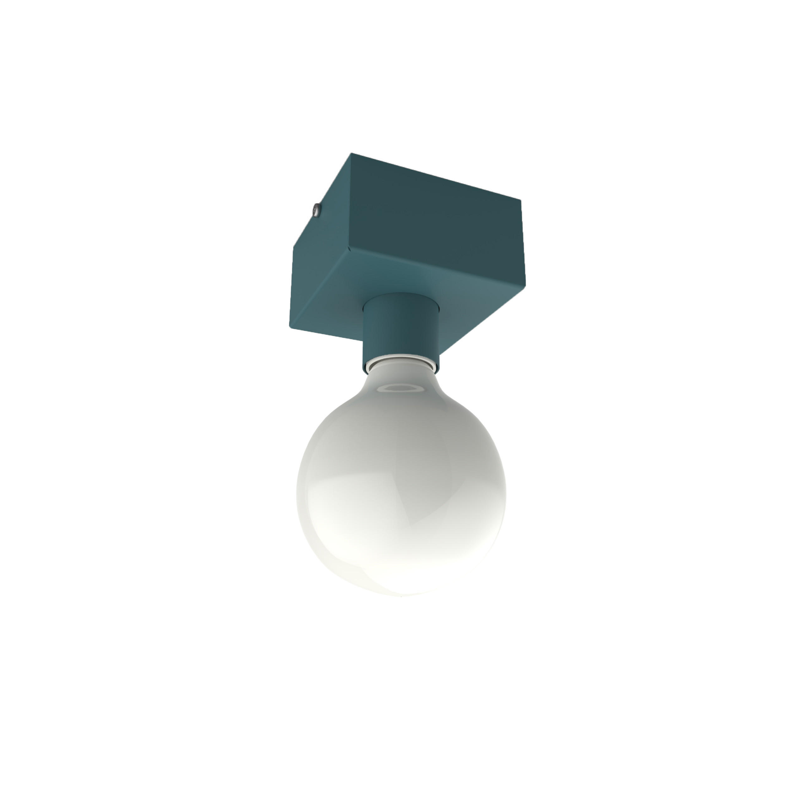 DECKENLEUCHTE Boston S - Blau, Metall (10/10/7.5cm) - Lumicom