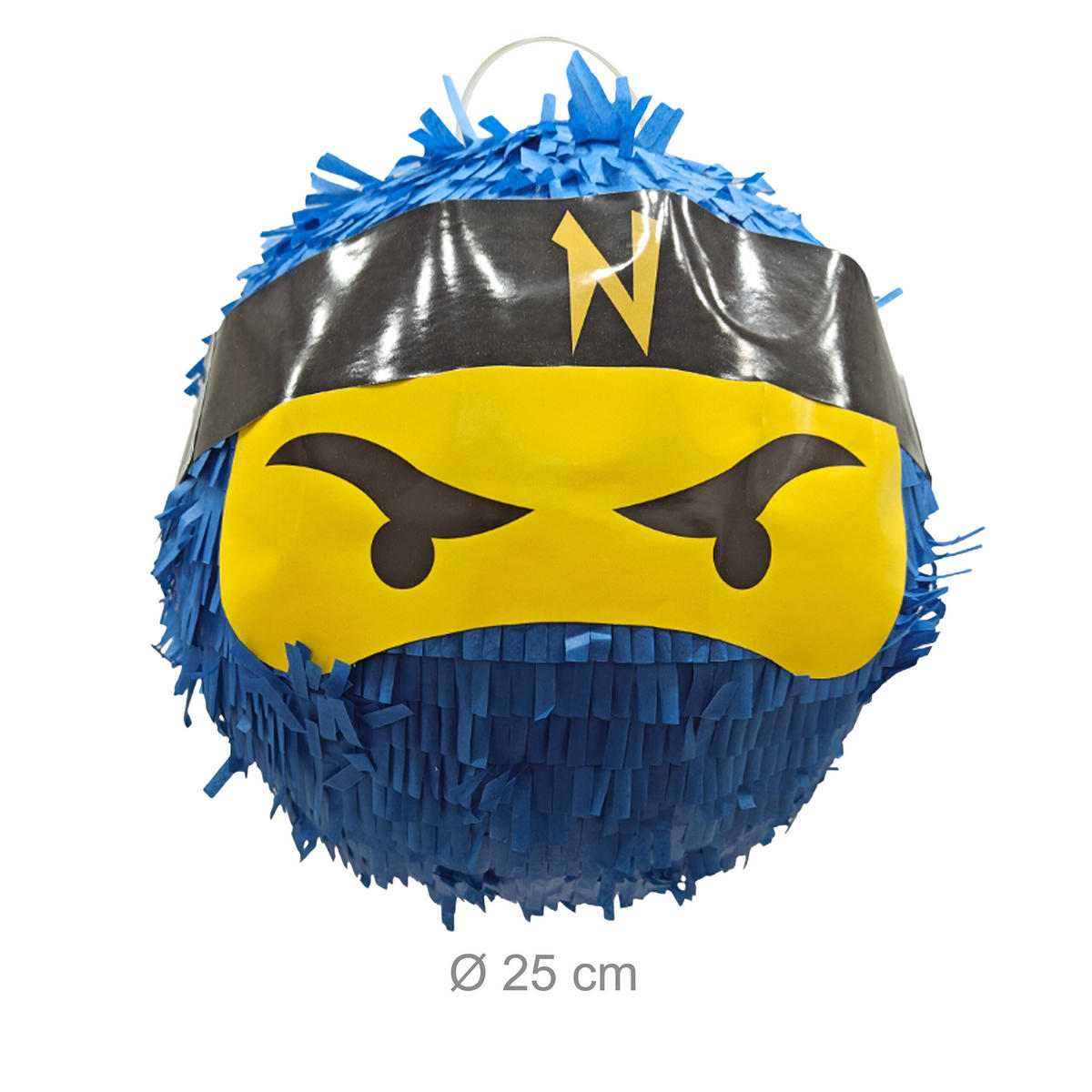 PINATA - Multicolor, Papier/Wellpappe (25/25/25cm) - Relaxdays