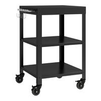 ZAHRADNÍ SERVÍROVACÍ VOZÍK Bolognano - černá, kov (50/80.5/50cm) - casa.pro