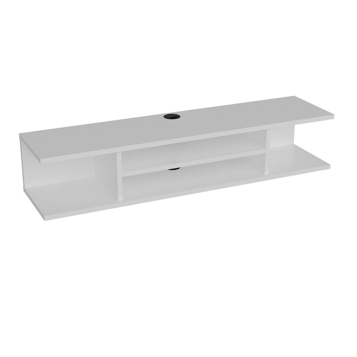 TV-ELEMENT Pivot Weiß - Weiß, Holzwerkstoff (29.5/23.2/120cm) - Decorotika
