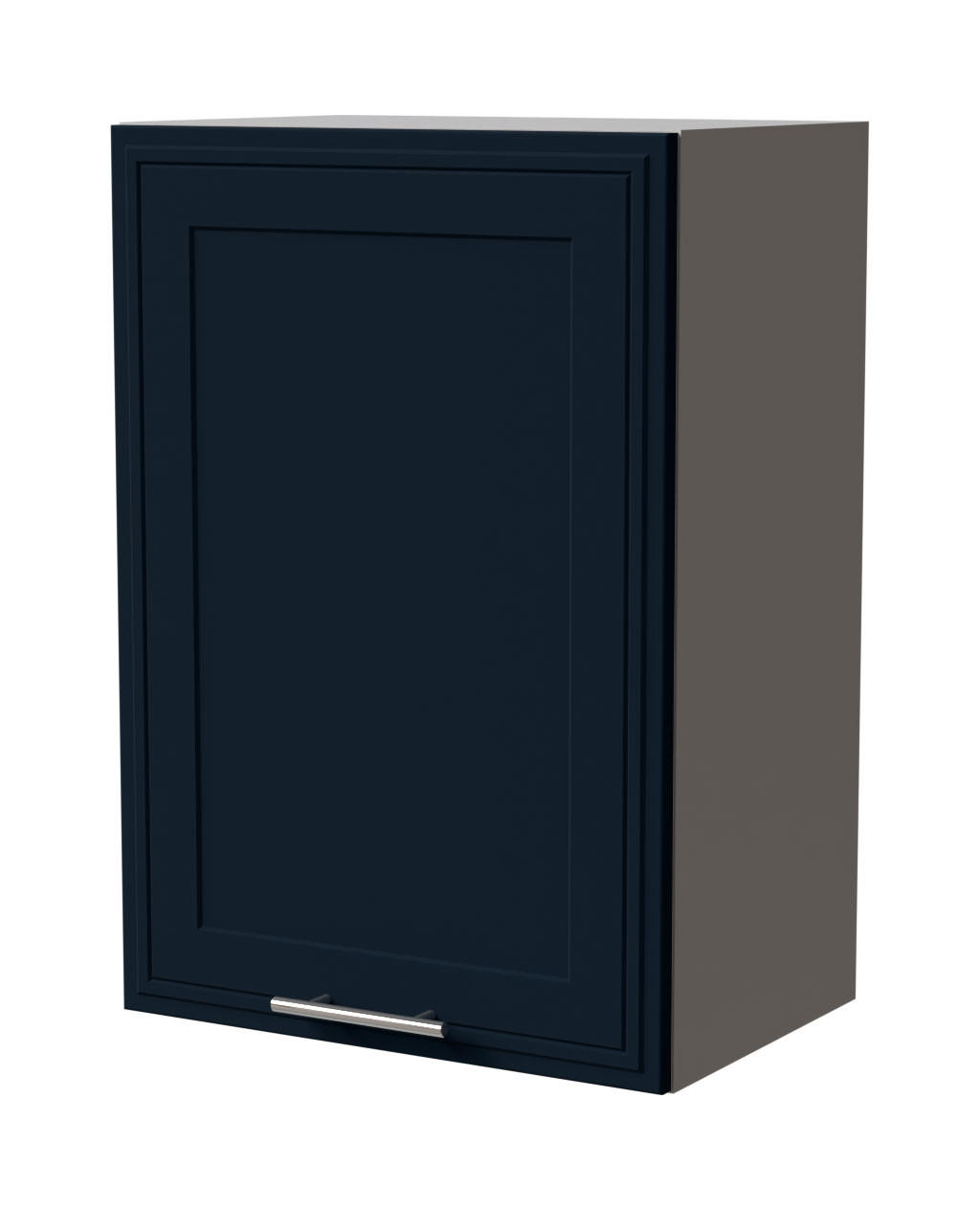 HÄNGESCHRANK Salo W2/50 Grau / Indigo Matt 50 / 32,5 / 72cm - Dunkelblau/Grau, Holz/Holzwerkstoff (50/72/32.5cm) - Feldmann-Wohnen