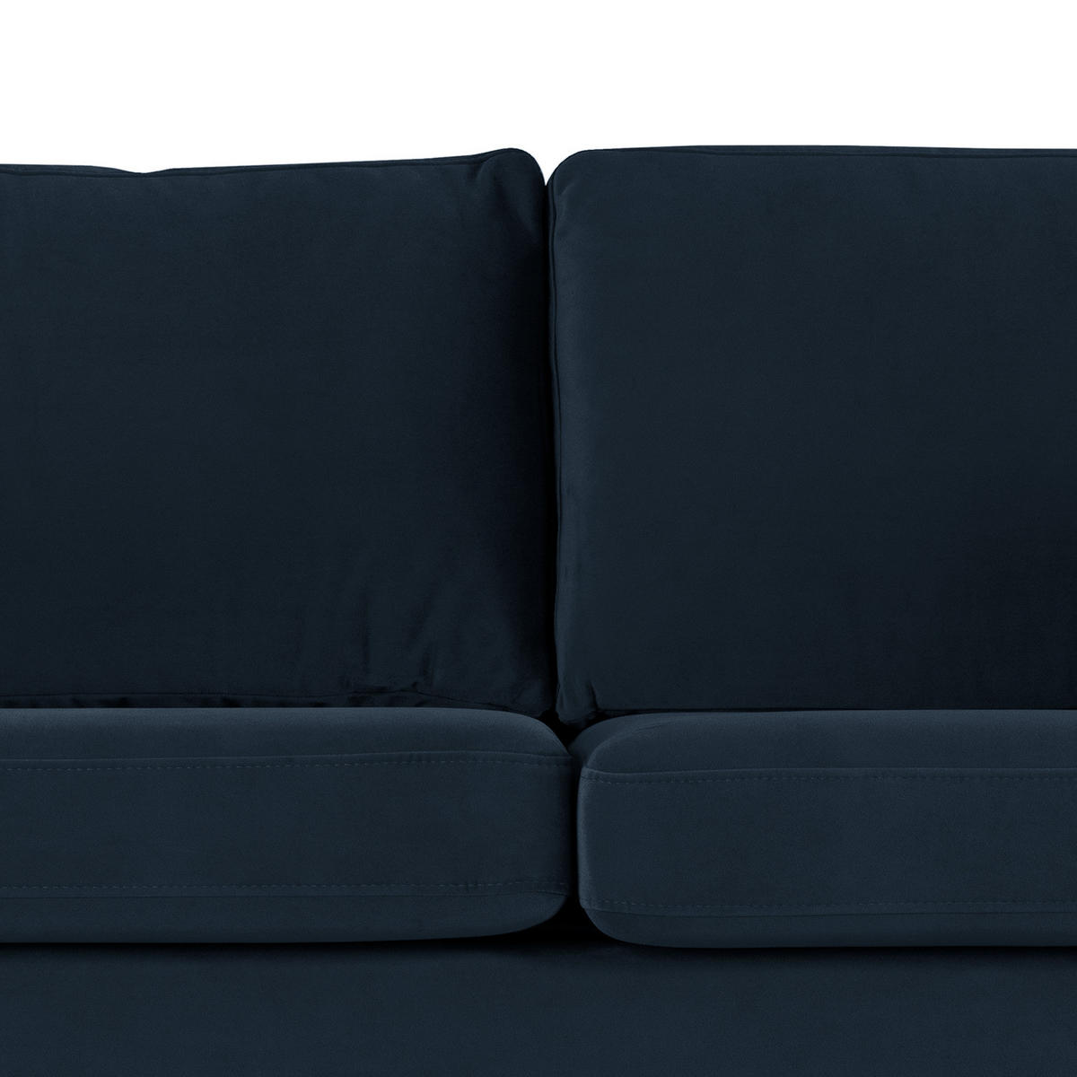 WOHNLANDSCHAFT mit Longchair - Buchefarben/Dunkelblau, Textil (371/81/219cm) - home24