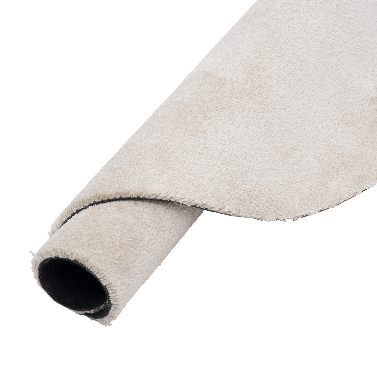 HOCHFLORTEPPICH LIVORNO RUND SUPER SOFT - Creme, Textil (133/133cm) - Snapstyle