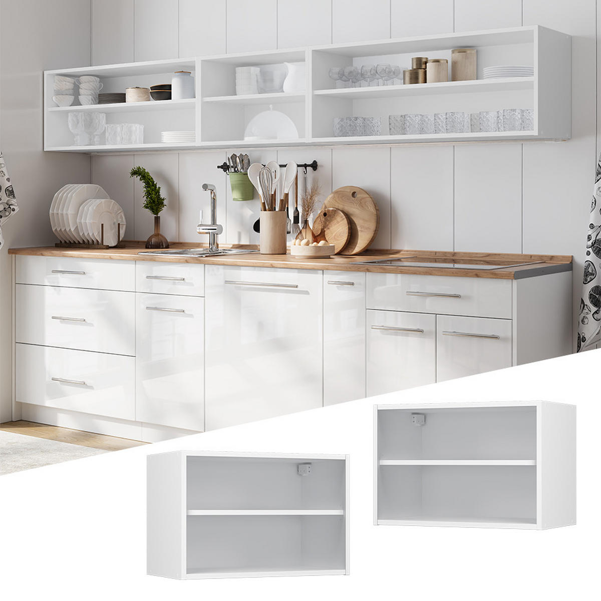 HÄNGESCHRANK Fame-Line, Weiß/Weiß, 60 cm - Weiß, Holzwerkstoff (60/40/32.5cm) - Vicco