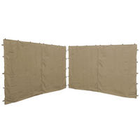 2 Seitenteile mit RV für Pavillon 3x4m beige - Beige, Textil (250/190/350cm) - QUICK STAR