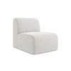 SOFAELEMENT Bouclé Stoff Weiß - Schwarz/Weiß, Holzwerkstoff/Kunststoff (70/75/94cm) - Makamii
