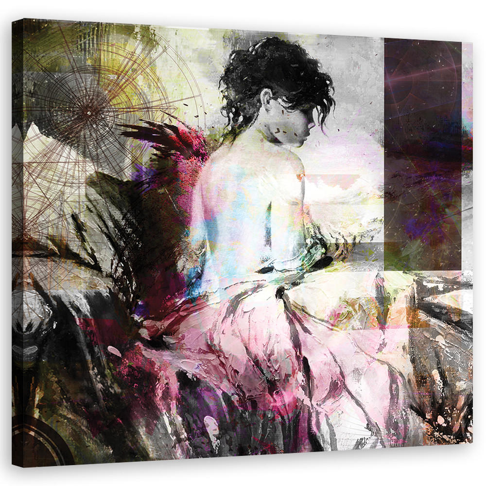 LEINWANDBILD, Menschen - Rosa 50x50cm - Pink, Textil (50/50cm) - Feeby