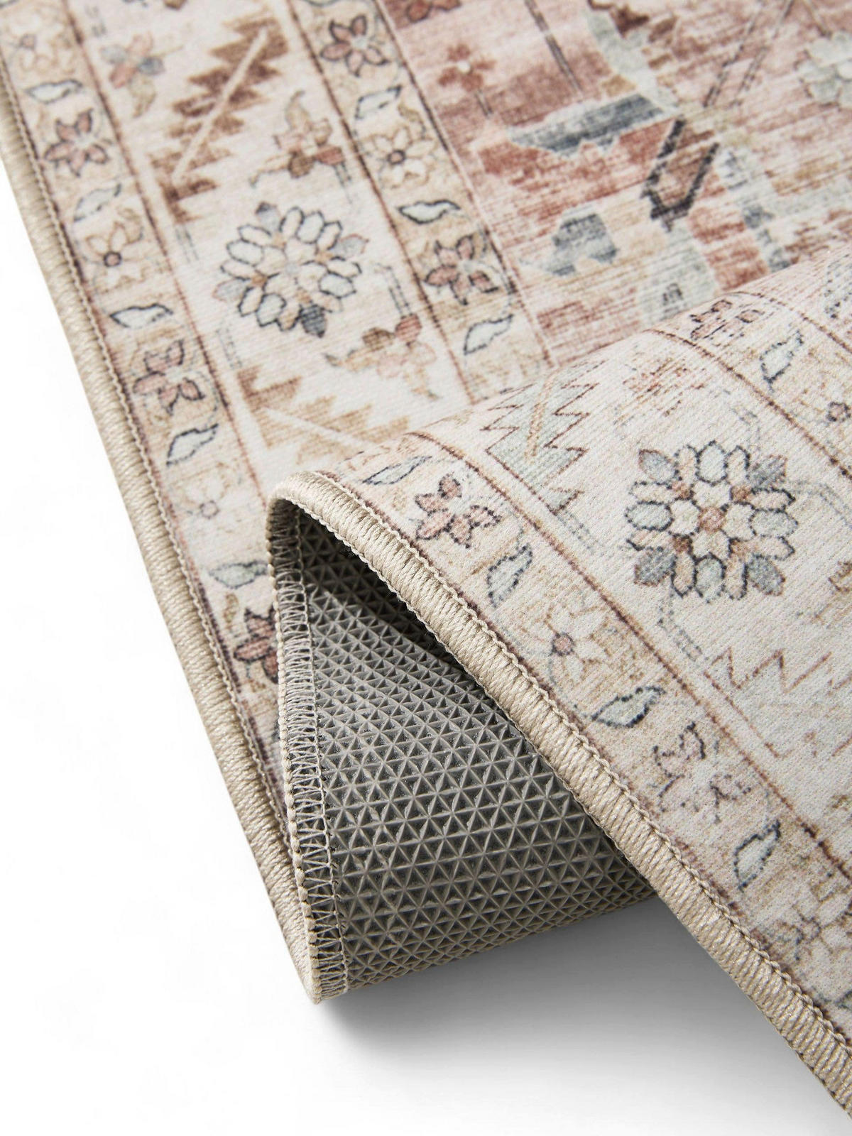 VINTAGE-TEPPICH George waschbar 60x120 cm - Rosa, Kunststoff (60/120cm) - benuta