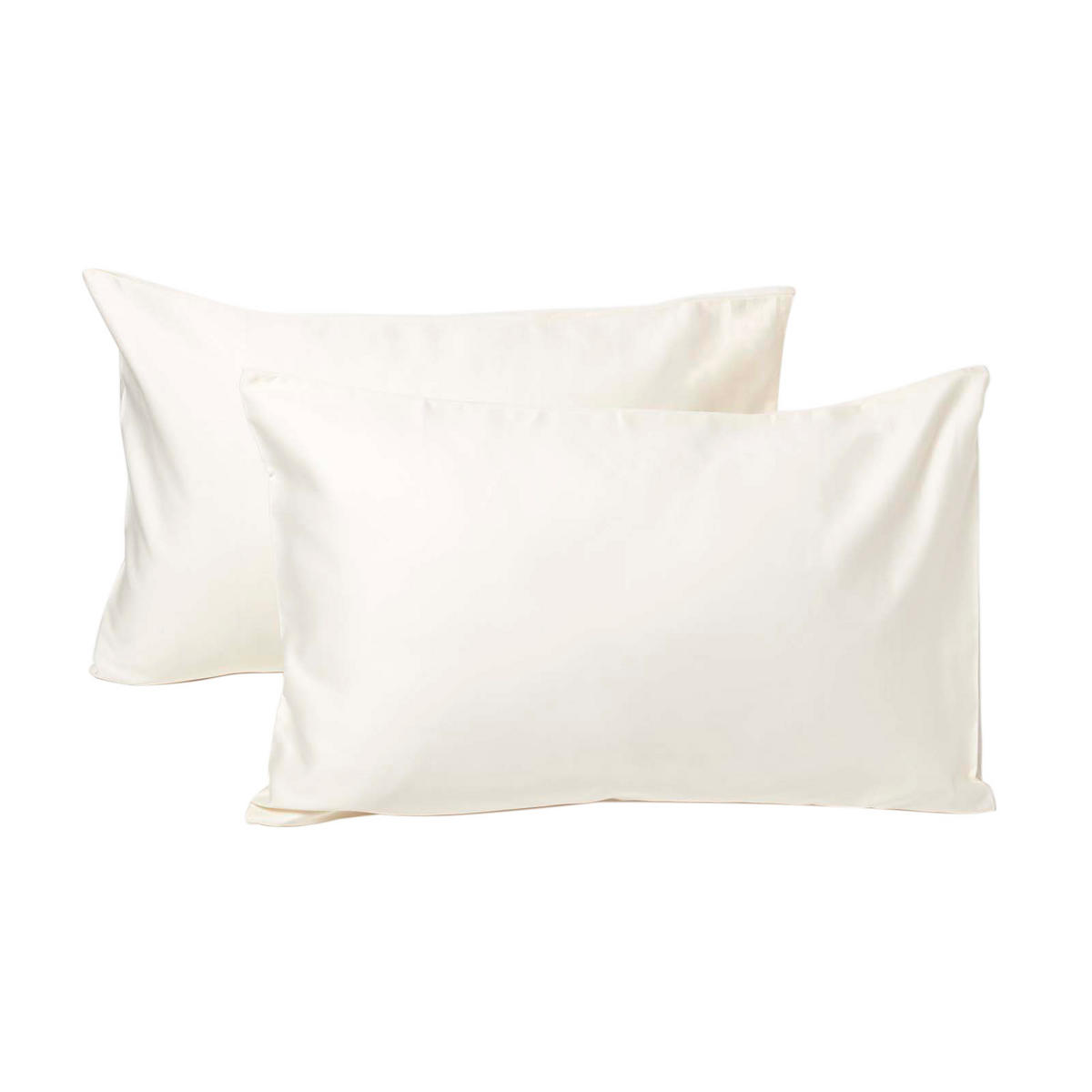 KINDER-KISSENBEZÜGE 2er-Set, Bio-Baumwolle - Creme, Textil (40/60cm) - Homescapes