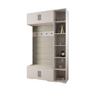 GARDEROBEN-SET 236,7/140/47 - Beige/Schwarz, Holz/Metall (140/236.7/47cm) - Abiks Möbel