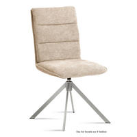 ESSZIMMERSTUHL drehbar (8er-Set) Dulcie 47x92x60 Edelstahl/Natur - Edelstahlfarben/Naturfarben, Kunststoff (60/92/47cm) - 58aufmkessel