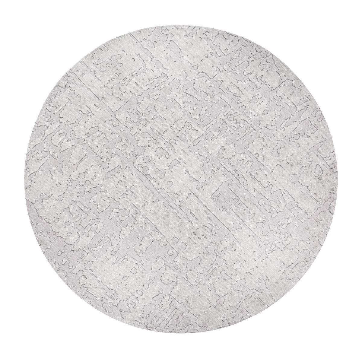 TEPPICH Tsingy Oyster Structures 240/240 cm - Grau, Textil (240/240cm) - Louis De Poortere