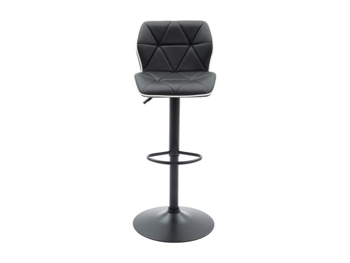 BARHOCKER 2er-Set höhenverstellbar - Kunstleder & Stahl - Schwarz - CALVIN - Schwarz, Leder (51/109/45cm) - Vente-Unique