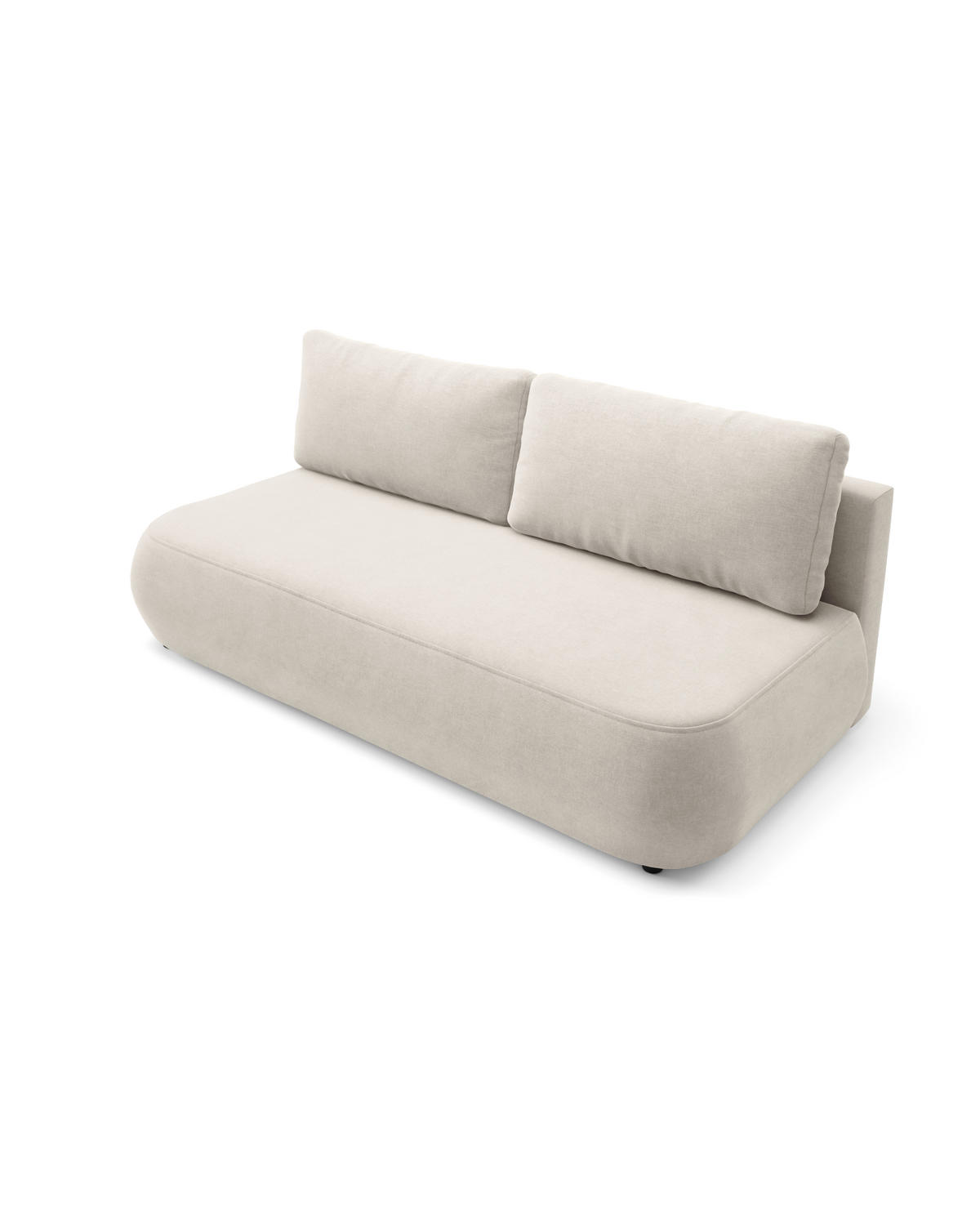SCHLAFSOFA mit Bettkasten Beige - Beige/Schwarz, Holz/Holzwerkstoff (210/82/106cm) - Furnisell