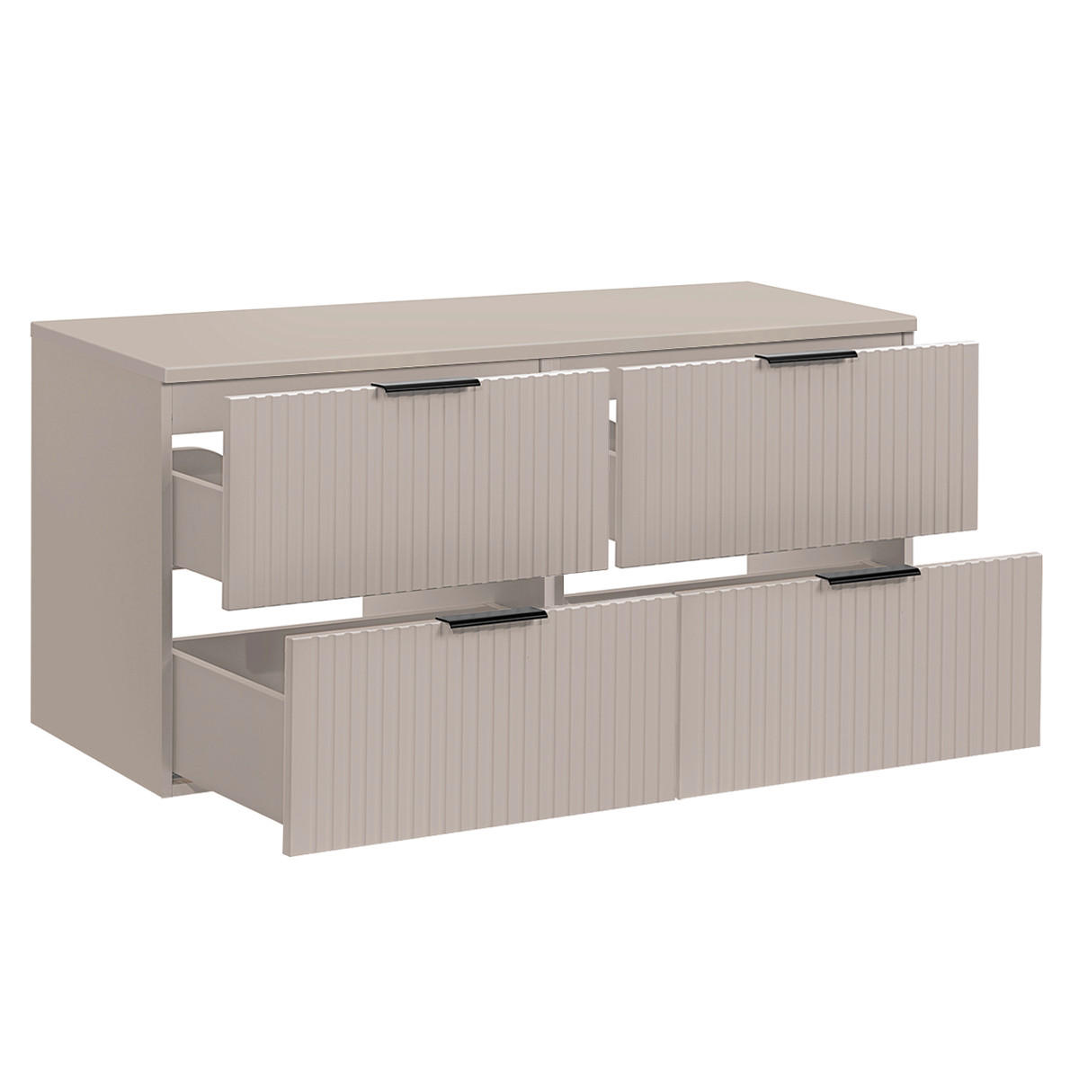 WASCHTISCHUNTERSCHRANK 120.8cm Adriel Beige - Beige, Holzwerkstoff (120.8/59/46cm) - Petits-meubles