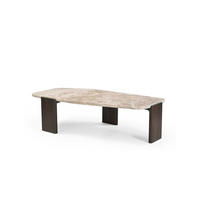 COUCHTISCH Silva Mangoholz 130 cm / 65 cm Beige - Beige, Holz (65/130/37cm)