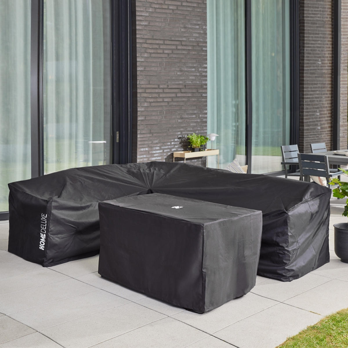 ABDECKUNG CAPE BAHIA - Schwarz, Textil (120/66/70cm) - Home Deluxe