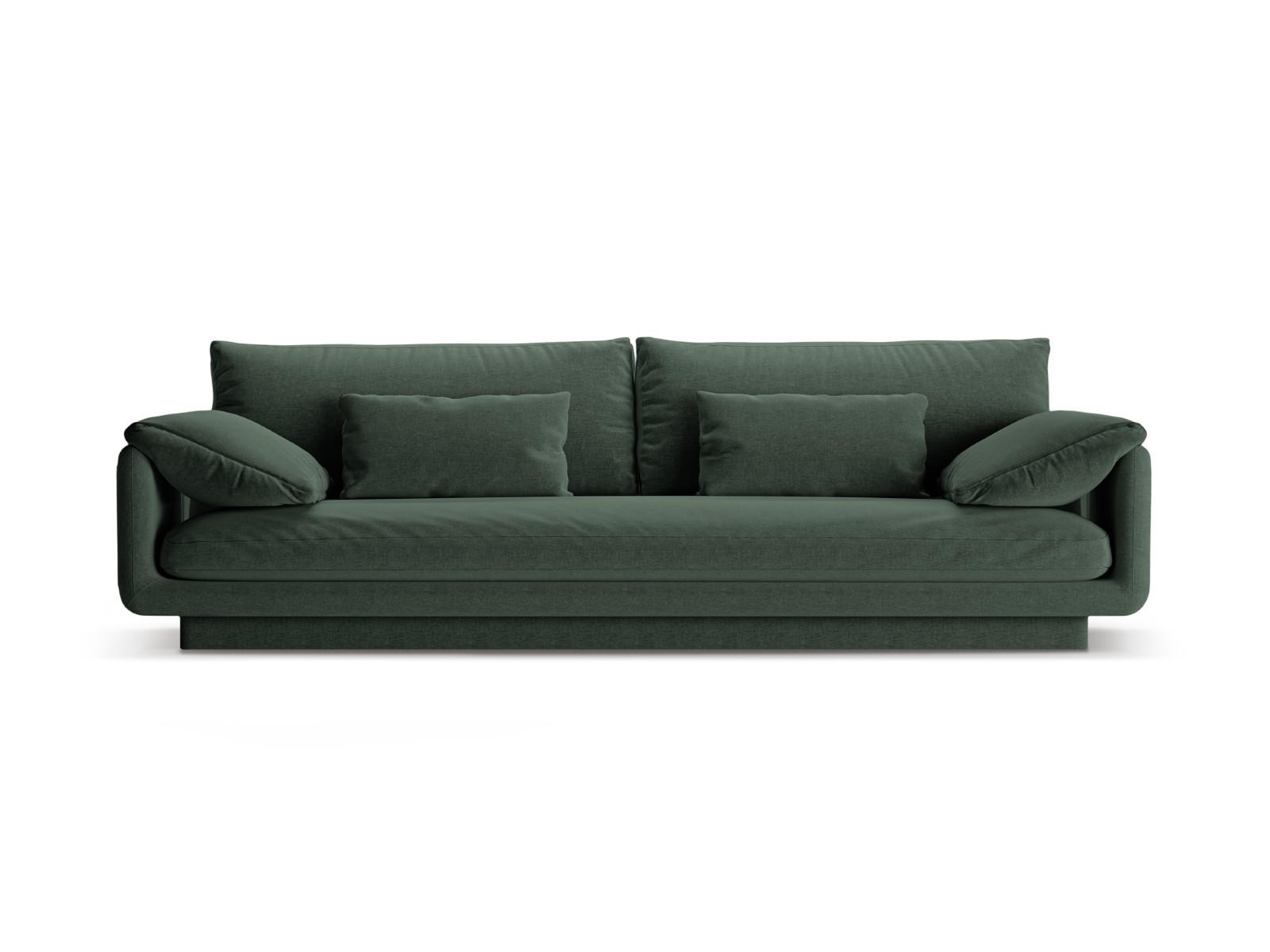 SOFA Torino aus strukturiertem Stoff moosgrün 4 Sitzplätze - Salbeigrün, Textil (250/83/103cm) - Micadoni