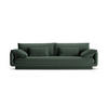 SOFA Torino aus strukturiertem Stoff moosgrün 4 Sitzplätze - Salbeigrün, Textil (250/83/103cm) - Micadoni