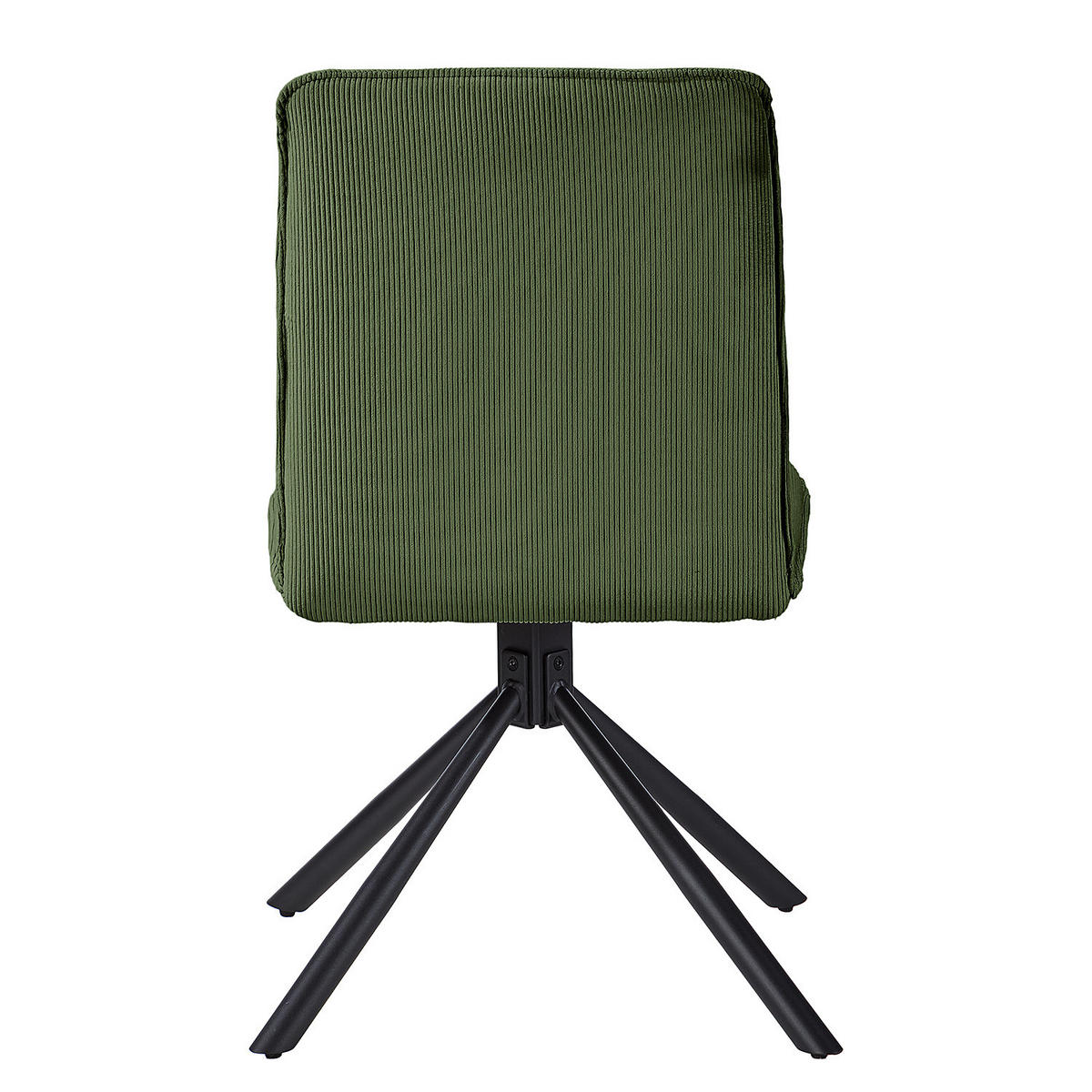 ESSZIMMERSTUHL - 2er-Set - Metall / Textil - Olivgrün, Textil/Metall (50/88/62cm) - home24