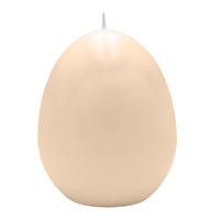 EIKERZE XXL, Straußenei Champagner 200 x Ø 140 mm, 1 Stück - Champagner, Paraffin (14/20/20cm) - Kopschitz Kerzen