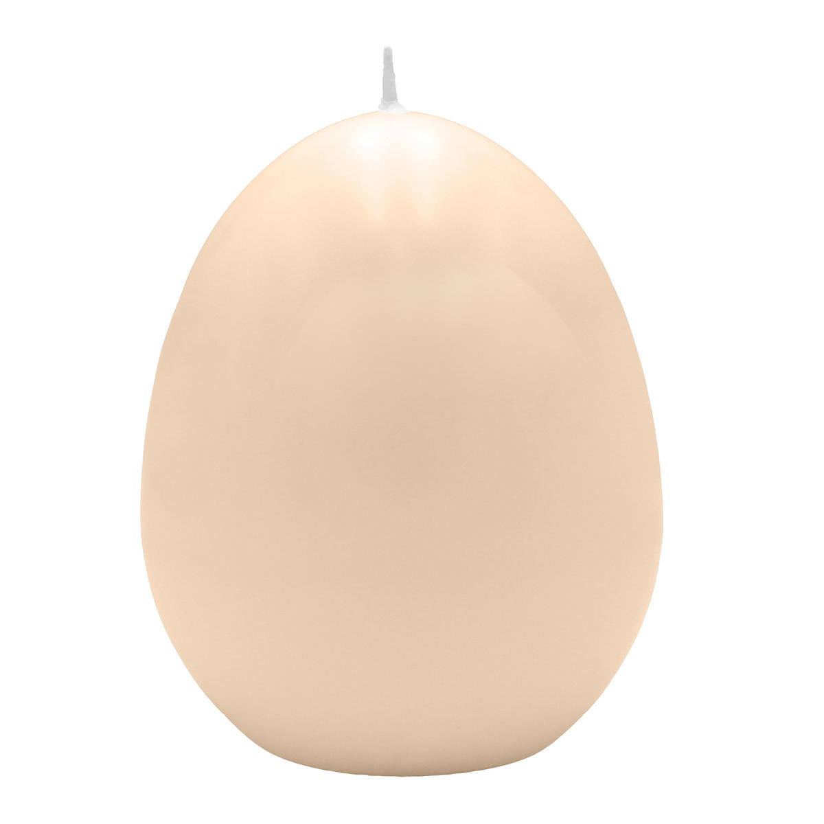 EIKERZE XXL, Straußenei Champagner 200 x Ø 140 mm, 1 Stück - Champagner, Paraffin (14/20/20cm) - Kopschitz Kerzen