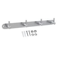 HAKENLEISTE 30/4.2/4.2 cm - Silberfarben, Metall (4.2/4.2/30cm) - Intirilife