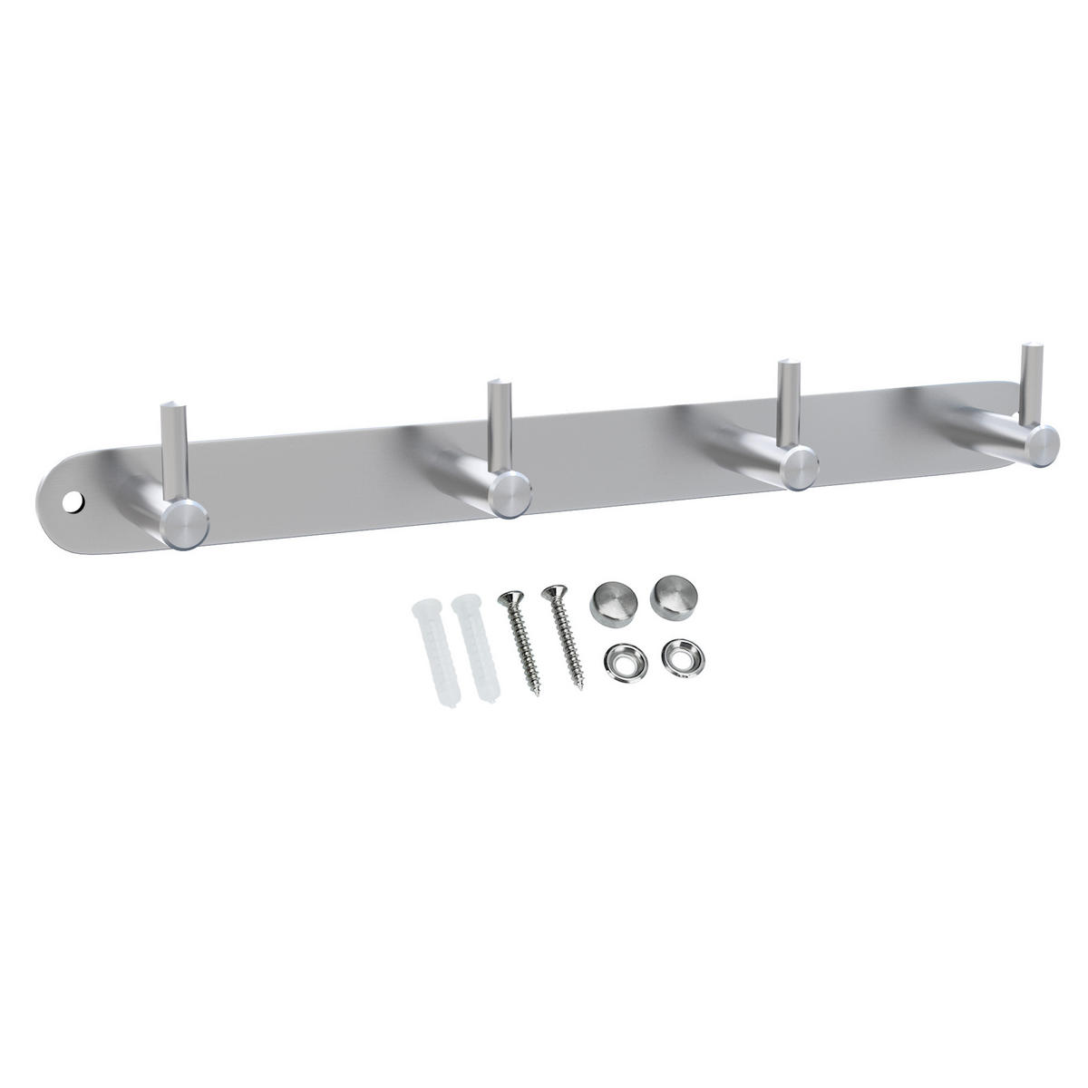 HAKENLEISTE 30/4.2/4.2 cm - Silberfarben, Metall (4.2/4.2/30cm) - Intirilife