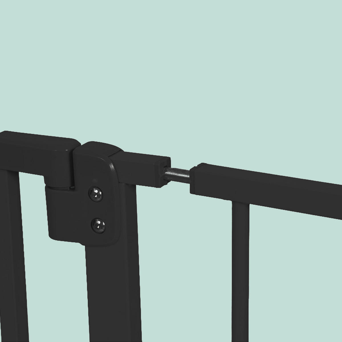 TREPPENSCHUTZGITTER - Schwarz, Kunststoff/Metall (87/1cm) - Relaxdays