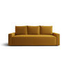 SOFA mit Schlaffunktion SAVIO Poso 01 - Currygelb, Textil (232/90/90cm) - Bedante