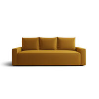 SOFA mit Schlaffunktion SAVIO Poso 01 - Currygelb, Textil (232/90/90cm) - Bedante
