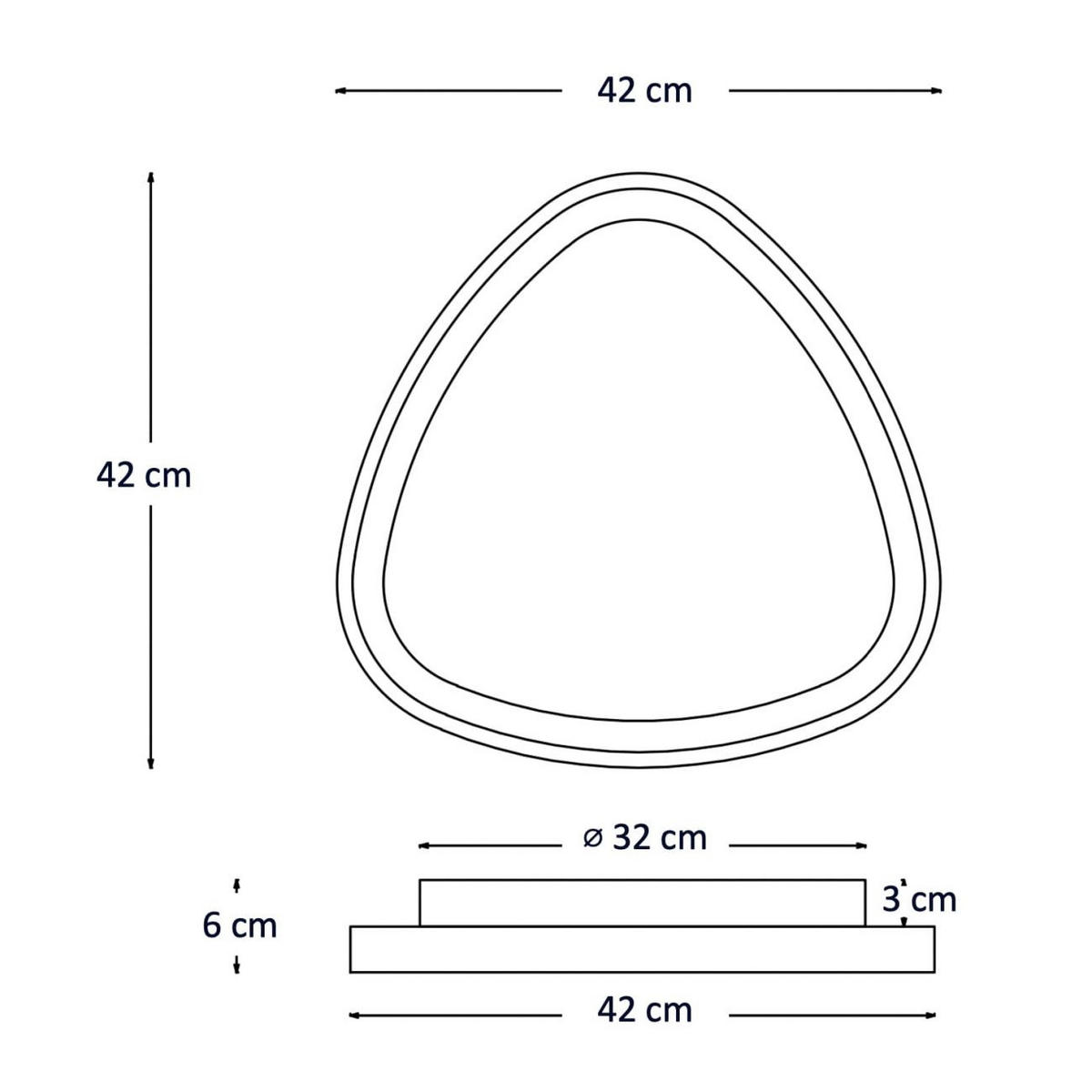 DECKENLEUCHTE Mesiano, Schwarz, 6cm, Dimmbar - Schwarz, Metall (6/42/6cm) - KOSILUM