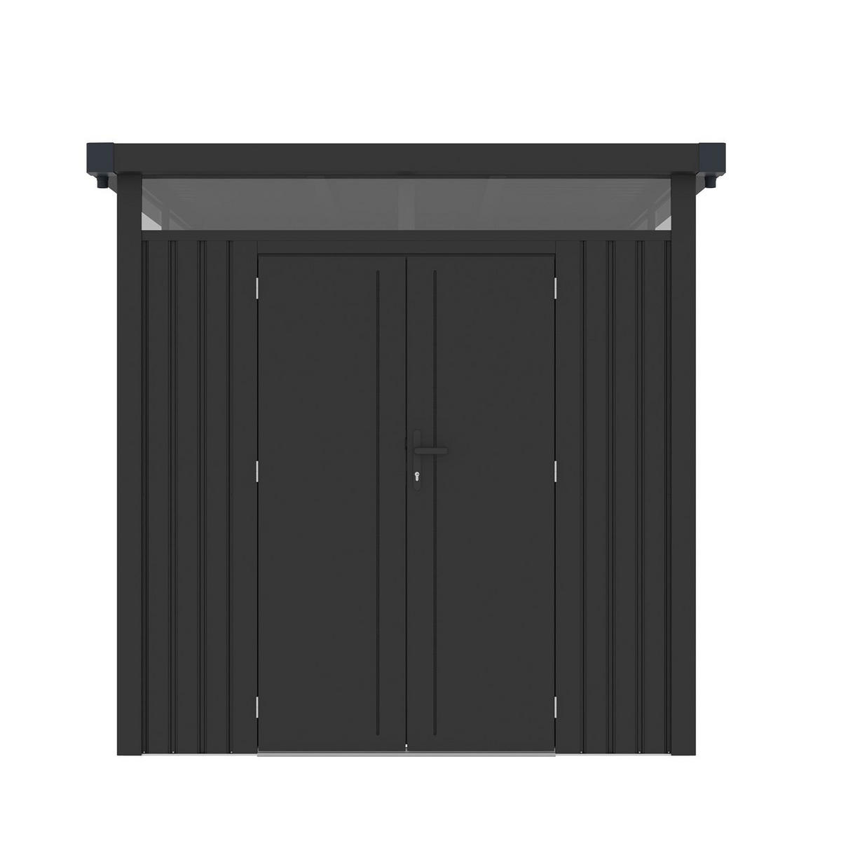 GERÄTEHAUS Luzern Pro Anthrazit - Anthrazit, Metall (230/222/230cm) - Juskys