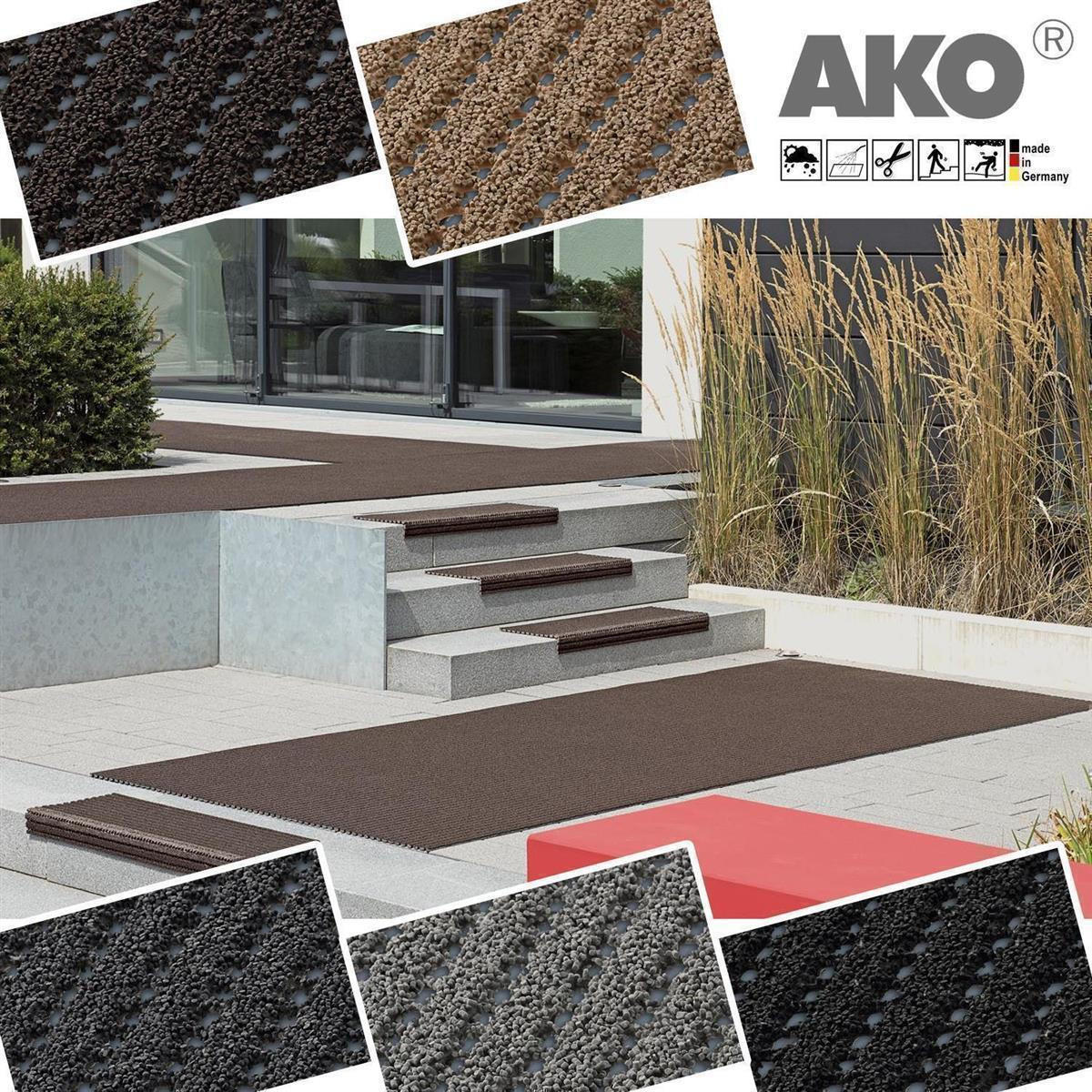 SICHERHEITSMATTE Rutschfest Unico R13 Basalt 120x50cm - Dunkelgrau, Kunststoff (120/50cm) - AKO