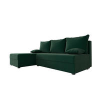 ECKSOFA HEWLET L Itaka 10 Links mit Schlaffunktion - Dunkelgrün, Textil (200/140cm) - Bedante