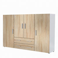 HIGHBOARD Nora Front in Eiche Sägerau - Eiche San Remo, Holzwerkstoff (166/106/35cm) - Vladon