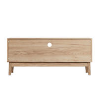 TV-SCHRANK 110/40/48 cm eichefarben aus MDF mit Kabelmanagement - Braun, Holzwerkstoff (110/48/40cm) - OKWISH