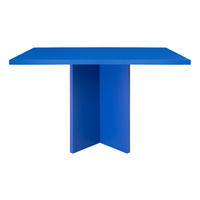 ESSTISCH Rechteckiger mit laminiertem 3 cm in Preußischblau, 90/120 cm - Blau, Holzwerkstoff (90/120/75cm) - RNT By Really Nice Things