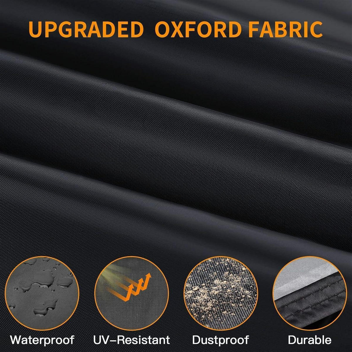 ABDECKPLANE für 2 Fahrräder Wasserdicht Schwarz - Schwarz, Textil (2/2/2cm)