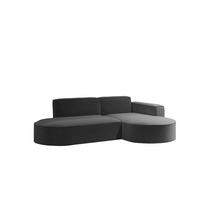ECKSOFA Modernes L-förmiges Modena Studio Stoff Raven Graphit Rechts - Graphitfarben, Holz/Textil (236/165cm) - Kaiser Möbel