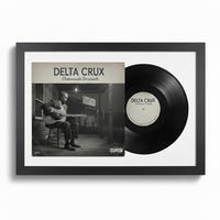 SCHALLPLATTEN RAHMEN 40/60 für Cover & Vinyl - Schwarz, Holz (60/40cm) - K-Möbel