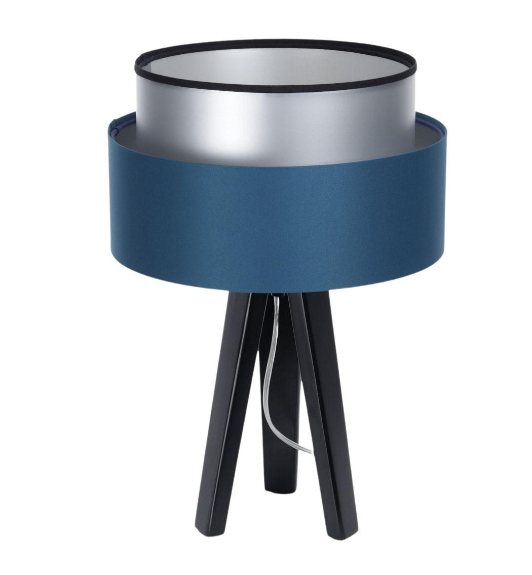 TISCHLAMPE Blau 30/45 cm - Silberfarben, Kunststoff (30/0.7/45cm) - ONZENO