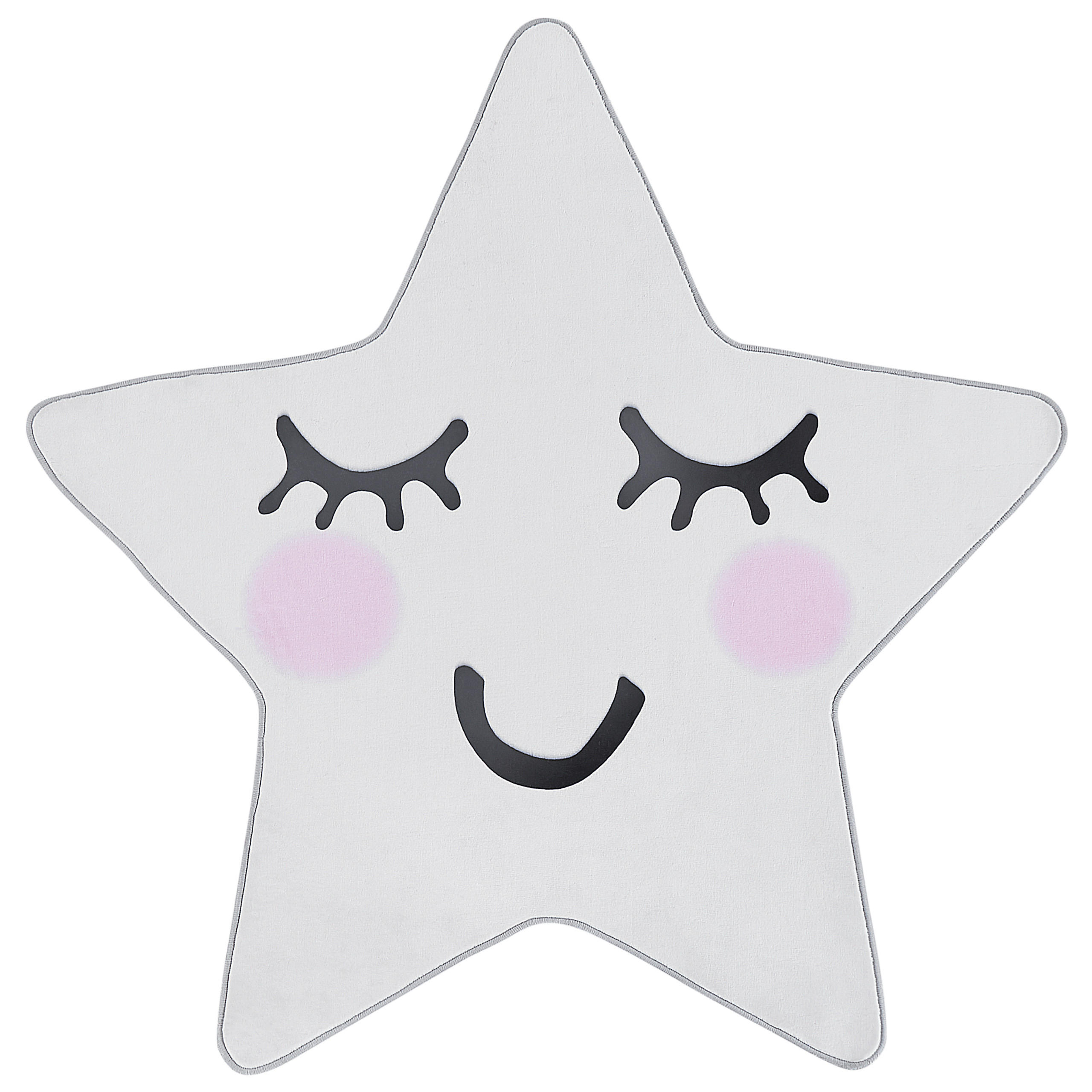 KINDERTEPPICH Sirius 120/120 cm - Weiß, Kunststoff (120/120cm) - Beliani