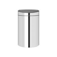 ABFALLEIMER Touch Bin, Brilliant Steel, 40 L - Silberfarben, Metall (48.3/76.5/32.8cm) - Brabantia