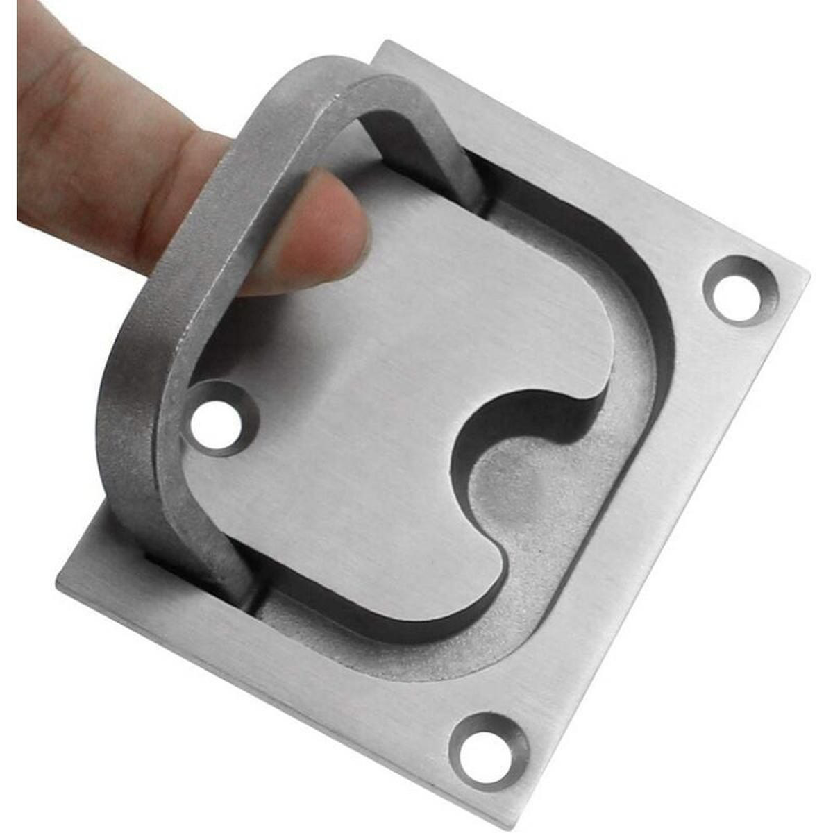 MÖBELGRIFF 2er-Set Edelstahl - Silberfarben, Metall (5.7/2/7.6cm)