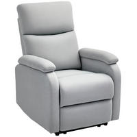 RECLINER-SESSEL, Verstellbare Rückenlehne, Fußstütze, Polstersessel, für Wohnzimmer, Grau - Multicolor, Holzwerkstoff (91.5/103/69cm) - FORIOUS